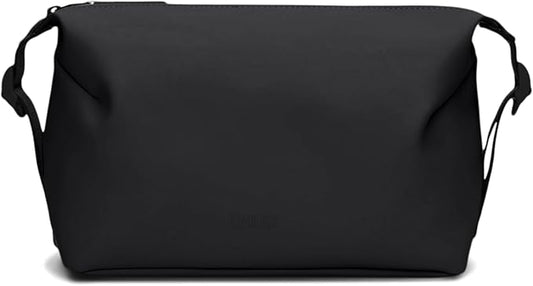 RAINS - Hilo Wash bag - Waterproof Toiletry Bag for Men and Women - Toiletries, Cosmetics, Suitable for Travel (Black)
