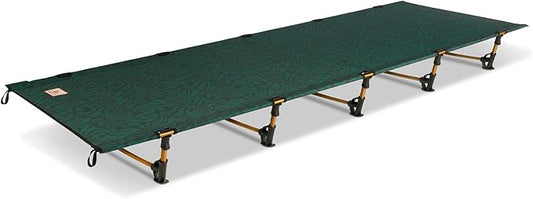 Kelty Lowdown Camping Cot, Tent and Car Camping Bed, Aluminum Frame, Lightweight Carry Size, Fern Green