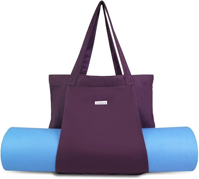 Yoga Bags for Women with Yoga Mats Bags Carrier Carryall Canvas Tote for Pilates Shoulder for Travel Office Beach Workout