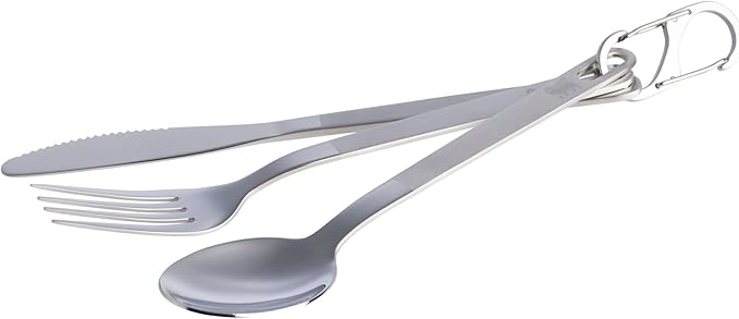 Stanley Wildfare Pro 15-Piece Stainless Steel Fry Pan Cook Set | 8.75 in Fry Pan with Fold & Lock Handle | Plates and Utensils | Camping Essentials for Your Camp Kitchen | BPA-Free