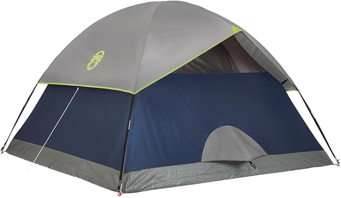 Coleman Sundome Camping Tent with Rainfly, 2/3/4/6 Person Tent Sets Up in 10 Mins, Weatherproof Shelter for Camping, Festivals, Backyard, Sleepovers, & More