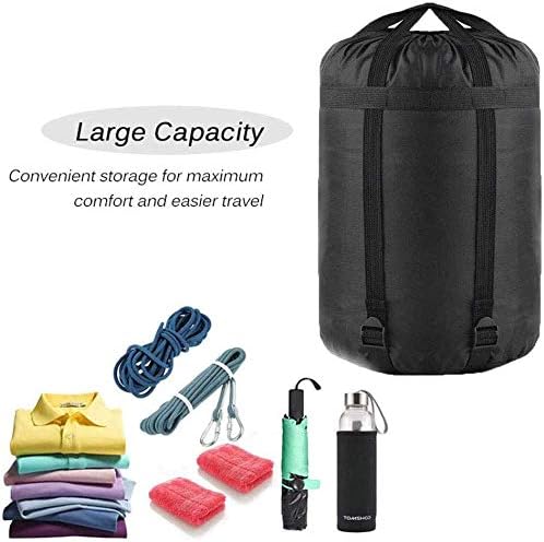 MOOCY Compression Stuff Sack, 16L/45L Sleeping Bag Cover Sack Sleeping Bags Storage Stuff Sack Organizer - Great Sleeping Bags Clothes Camping Hiking Backpacking