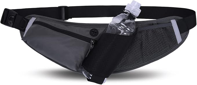 Clakllie Waterproof Running Pack Waist Bag Packs with Adjustable Strap for Workout Travel Sports Outdoor Hip Bum Bags