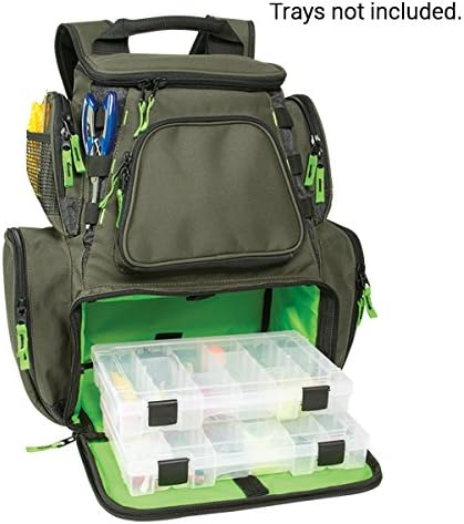 Wild River CLC WN3606 Multi-Tackle, Mulit-Pocket, Large Backpack, Fishing Bag, Without Trays