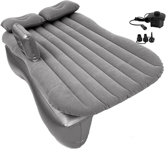 Inflatable Car Air Mattress Back Seat Bed,Thickened Car Travel Camping Air Mattress with Air Pump,Blow Up Bed Portable Car Sleeping Mattress for Car Universal SUV