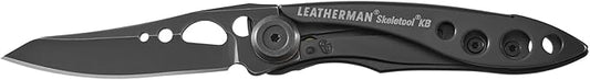 LEATHERMAN, Skeletool KB Pocketknife with Straight Edge, Stainless Steel Blade and Bottle Opener, Onyx