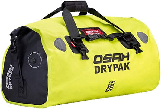 Motorcycle Dry Bag - Waterproof Motorcycle Duffle & Luggage Tail Bag Saddle Bags with Roll Top Closure, Large Storage Space，for Motorcycle Back Seat(JungleGreen, 40L)