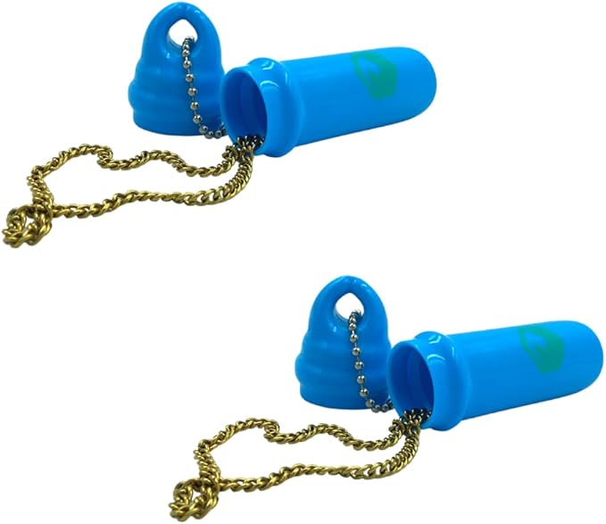 Floating Keychain (2 pack) with Waterproof Safety Container Boat Key Float - Pontoon, Fishing Accessories key holder