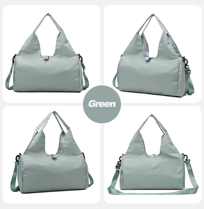 Yoga Gym Bag -Large Capacity Gym Bag with Yoga Mat Holder Water Resistant Workout Bag for Travel Workout Daily