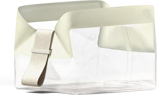 Cadence Parcel - Clear Dopp Kit with Magnetic Closure - Durable and Leak-Resistant Travel Toiletry Kit - TSA-Compliant and Modular Design - Small Hygiene Bag for Travel Essentials - 1 Qt