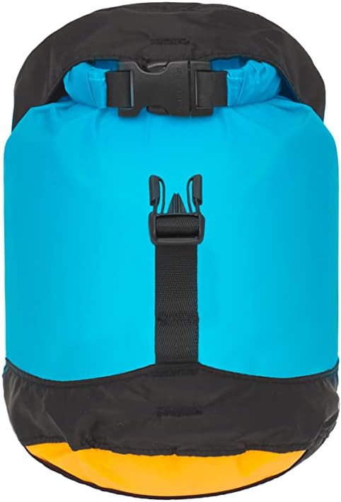 Sea to Summit eVac Ultra-Lightweight Compression Dry Bag, Waterproof Dry Storage, 3 Liter, Atoll Blue
