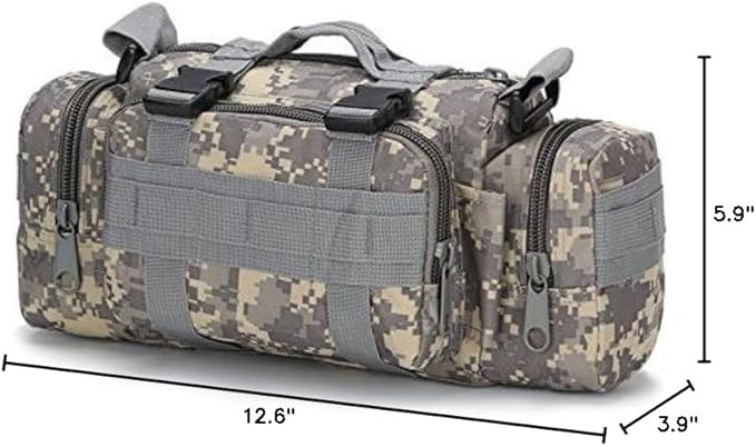FAMI Deployment Bag Tactical Waist Pack Small Sling Pack Hand Carry Bag Handlebar Bag