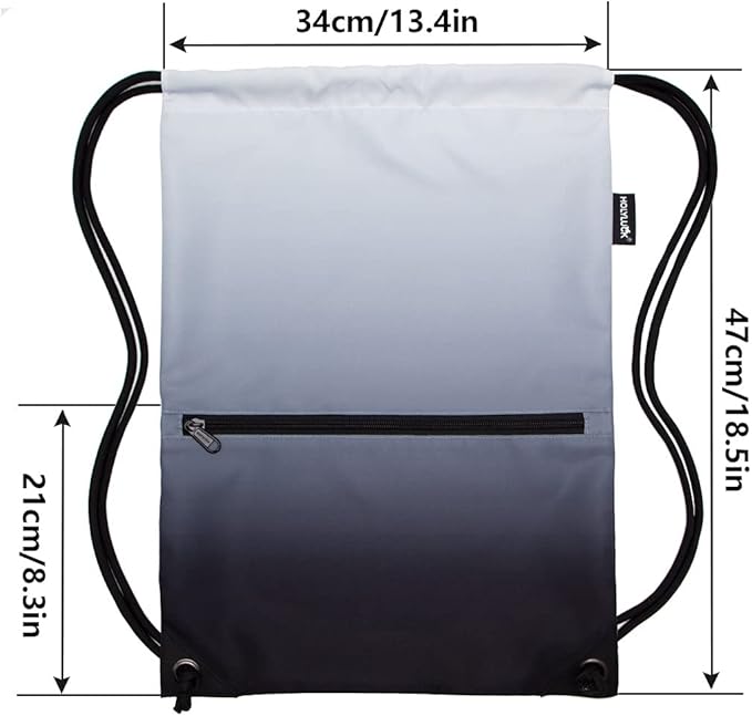 HOLYLUCK Drawstring Backpack Bag Sport Gym Sackpack
