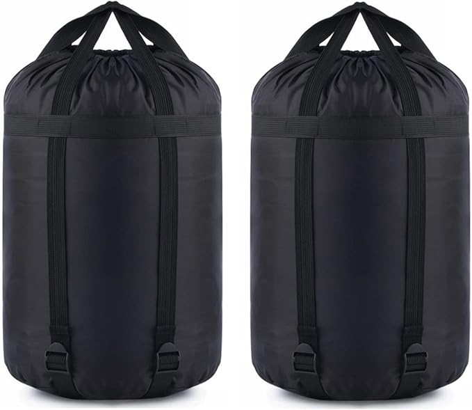 MOOCY Compression Stuff Sack, 16L/45L Sleeping Bag Cover Sack Sleeping Bags Storage Stuff Sack Organizer - Great Sleeping Bags Clothes Camping Hiking Backpacking