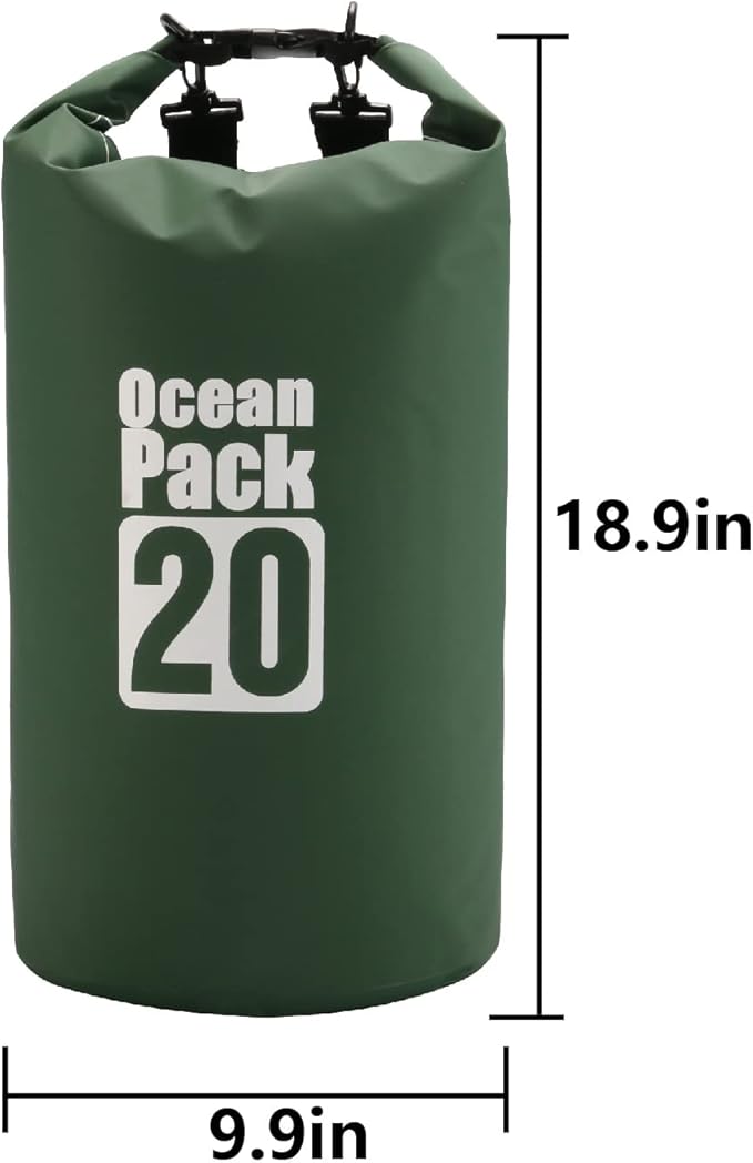 Dry Sack/Floating Waterproof Bag 2L/5L/10L/20L/30L for Boating, Kayaking, Hiking, Snowboarding, Camping, Rafting, Fishing and Backpacking