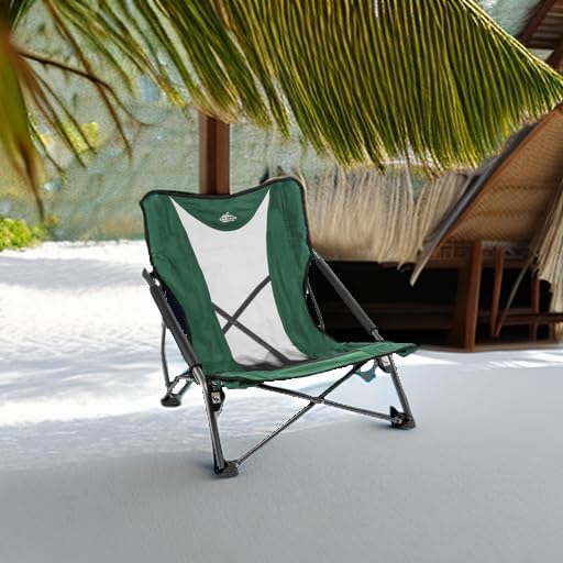 Cascade Mountain Tech Folding Camp Chair for Camping, Beach, Picnic, Barbqeues, Sporting Events with Carry Bag