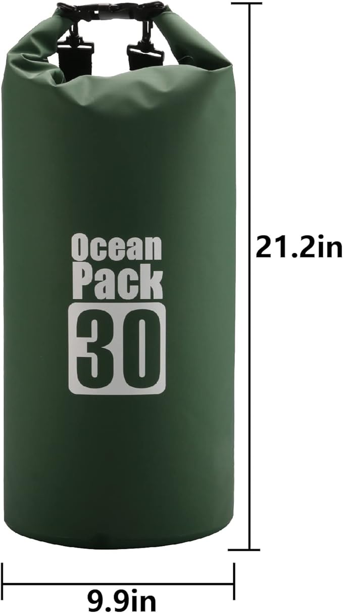 Dry Sack/Floating Waterproof Bag 2L/5L/10L/20L/30L for Boating, Kayaking, Hiking, Snowboarding, Camping, Rafting, Fishing and Backpacking