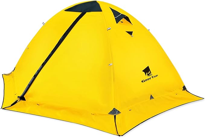 GEERTOP Ultralight 2 Person Backpacking Tent 4 Season Waterproof Camping Tent Double Layer Cold Weather Easy Set Up Tents for Family Camp, Hiking, Hunting Outdoor Mountaineering Travel