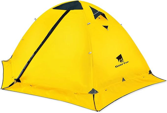 GEERTOP Ultralight 2 Person Backpacking Tent 4 Season Waterproof Camping Tent Double Layer Cold Weather Easy Set Up Tents for Family Camp, Hiking, Hunting Outdoor Mountaineering Travel