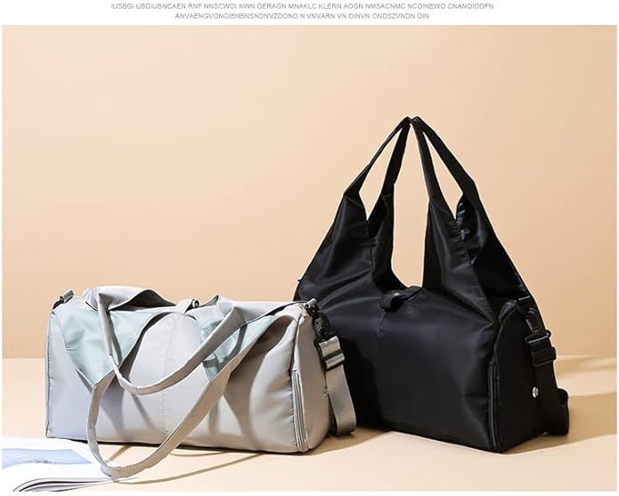 Yoga Gym Bag -Large Capacity Gym Bag with Yoga Mat Holder Water Resistant Workout Bag for Travel Workout Daily