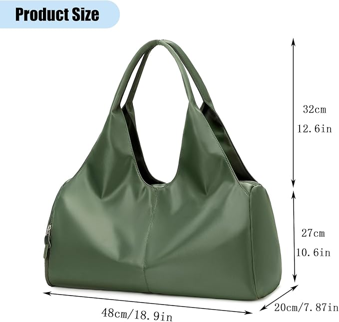 forestfish Yoga Gym Bag for Women with Shoes Compartment & Wet Dry Storage Pockets Lightweight Duffel Bag