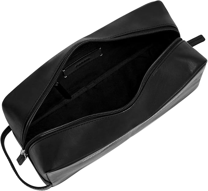 Fossil Men's Leather Travel Shave Dopp Kit