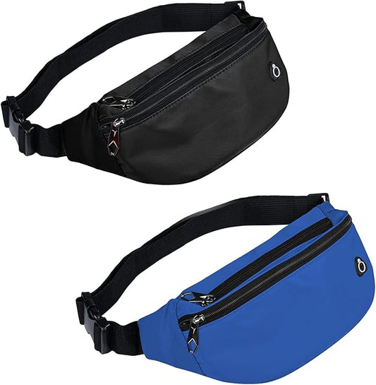 Fanny Pack for Men Women, Waterproof Sports Waist Bag Pack, Belt Bag for Travel Hiking Running