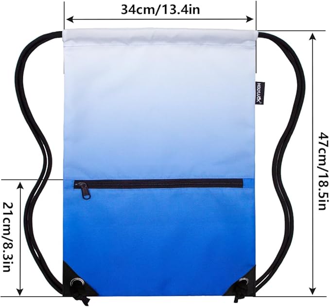 HOLYLUCK Drawstring Backpack Bag Sport Gym Sackpack