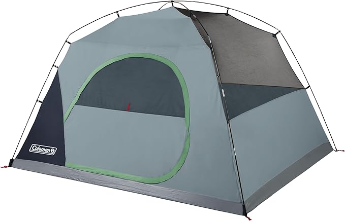 Coleman Skydome Tent with 5 Minute Setup, 2/4/6/8-Person Weatherproof Tent with Rainfly & Carry Bag, 20% More Headroom Than Traditional Canopies
