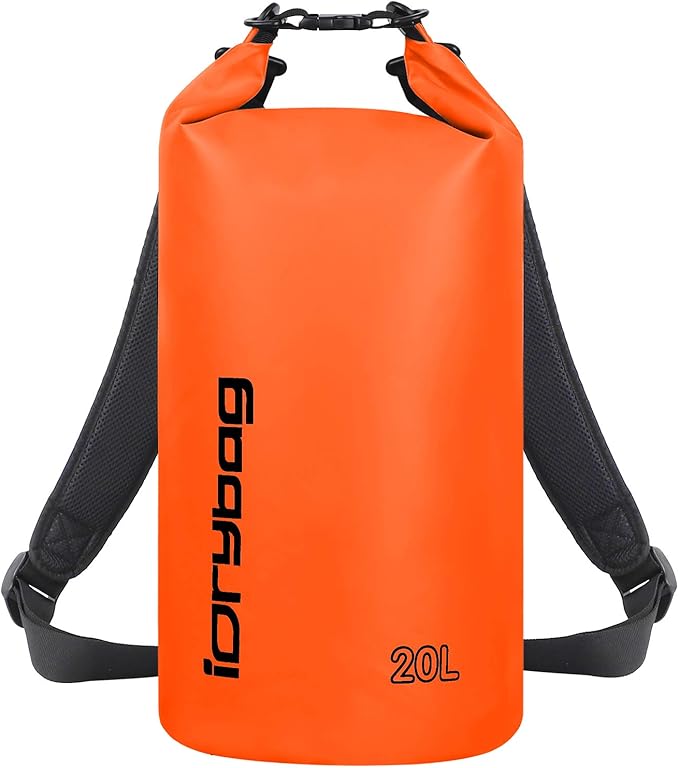 IDRYBAG Dry Bags for Kayaking Waterproof 2L/5L/10L/15L/20L, Small Dry Bag Waterproof Floating, Dry Sack Waterproof Bag for Paddleboarding Travel