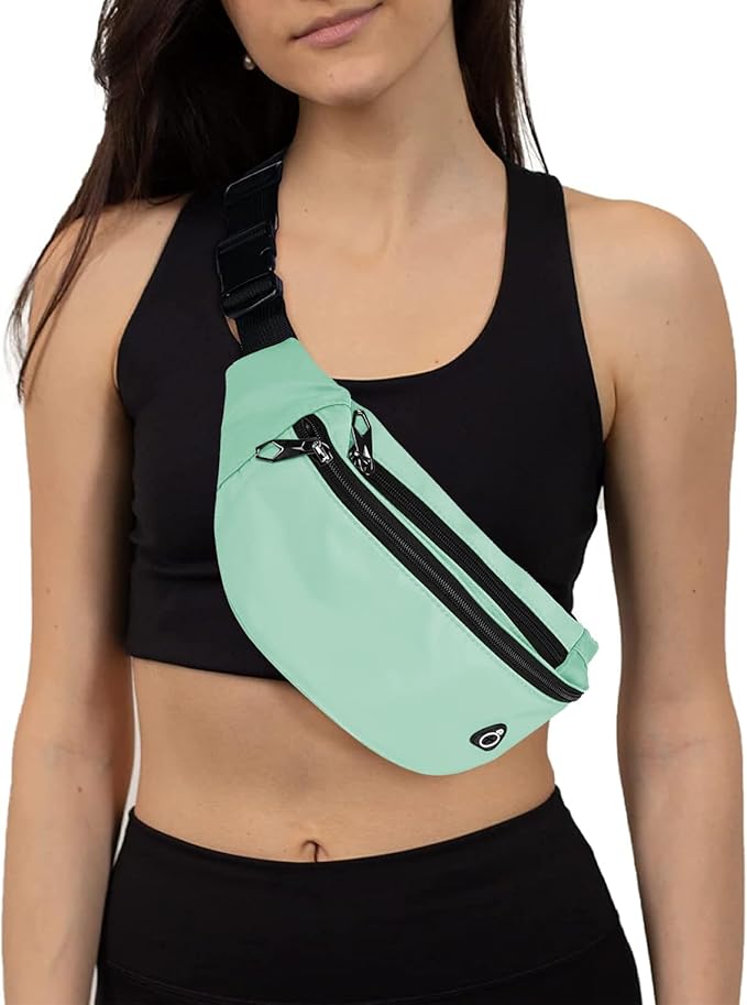 Fanny Pack for Men Women, Waterproof Sports Waist Bag Pack, Belt Bag for Travel Hiking Running