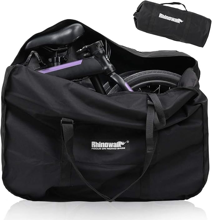 Rhinowalk 20/26inch Folding Bike Bag Waterproof Biycle Travel Case Carrying Case Outdoors Bike Transport Bag for Car Train Air Travel