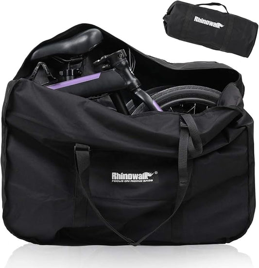 Rhinowalk 20/26inch Folding Bike Bag Waterproof Biycle Travel Case Carrying Case Outdoors Bike Transport Bag for Car Train Air Travel