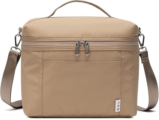 NOL Natural Organic Lifestyle Insulated Lunch Bags for Women Cooler Bag Lightweight Nylon Waterproof Lunch Box For Work