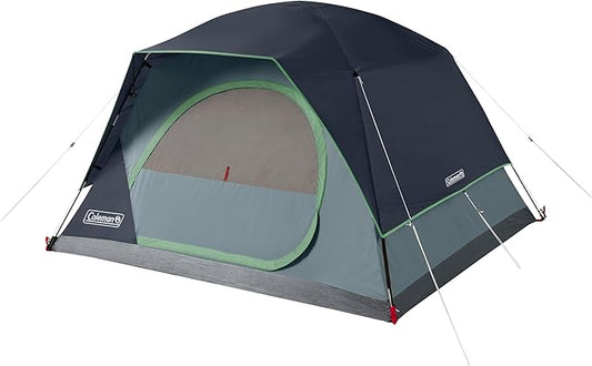 Coleman Skydome Tent with 5 Minute Setup, 2/4/6/8-Person Weatherproof Tent with Rainfly & Carry Bag, 20% More Headroom Than Traditional Canopies
