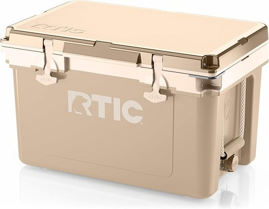 RTIC Ultra-Light 32 Quart Hard Cooler Insulated Portable Ice Chest Box for Drink, Beverage, Beach, Camping, Picnic, Fishing, Boat, Barbecue, 30% Lighter Than Rotomolded Coolers