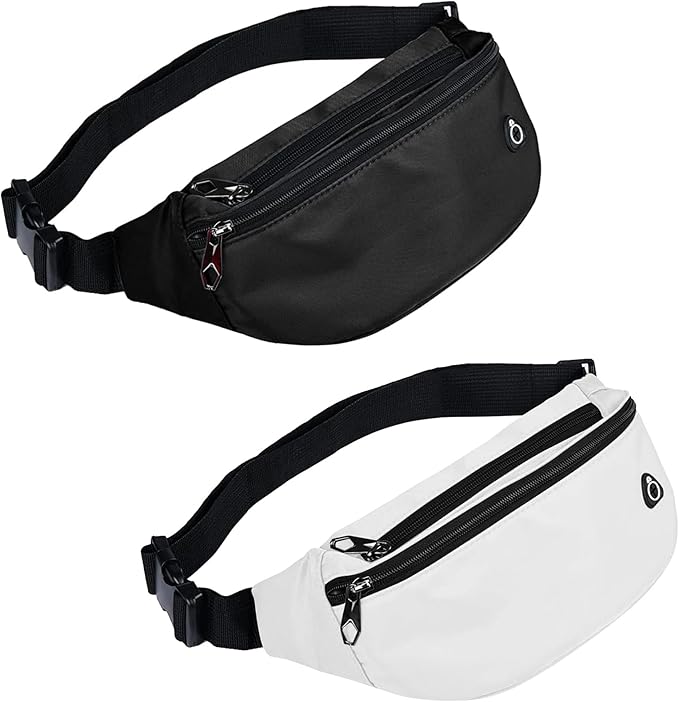 Fanny Pack for Men Women, Waterproof Sports Waist Bag Pack, Belt Bag for Travel Hiking Running