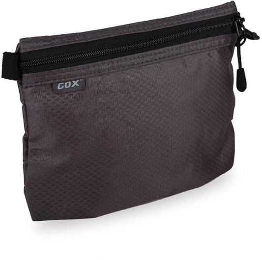 GOX Small Toiletry Bag for Men Bulk Cosmetic Bag Dopp Kit Carry On Zipper Pouch Organization Nylon Packing Sack Waterproof(Grey)