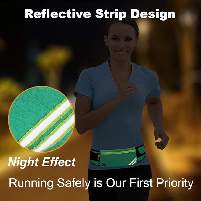 Fanny Pack Waist Pack,Running Belt for Phone,Cool Gifts Presents ideas for Runners Mom Christmas,Travel Money Belt Cell Phone Holder for Dog Walking, Fitness, Exercise, Hiking Lake Blue