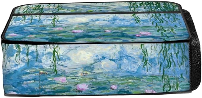 Claude Monet Lunch Bag Reusable Insulated Waterlily Lunch Box Keep Food Cooler Thermal Lunch Tote for Women Men