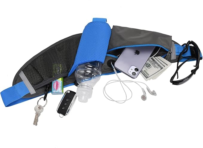 Clakllie Reflective Running Waist Packs Belt Bag Casual Hiking Traveling Cycling for Women Crossbody Bag Fanny Pack