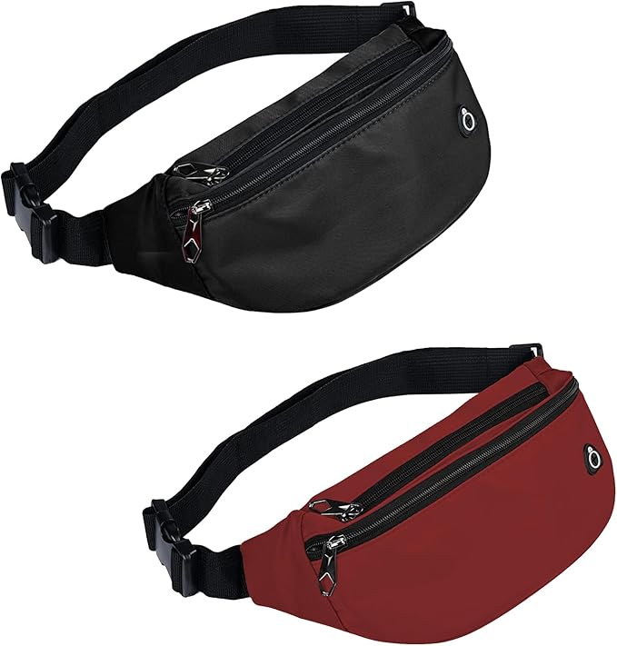 Fanny Pack for Men Women, Waterproof Sports Waist Bag Pack, Belt Bag for Travel Hiking Running