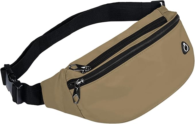 Fanny Pack for Men Women, Waterproof Sports Waist Bag Pack, Belt Bag for Travel Hiking Running