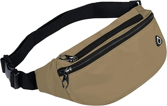 Fanny Pack for Men Women, Waterproof Sports Waist Bag Pack, Belt Bag for Travel Hiking Running