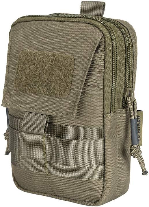 EXCELLENT ELITE SPANKER Tactical Molle EDC Pouch Nylon Belt Waist Bag Camping Hiking Organizer with Cellphone Holster for iPhone 12Pro 12 11ProMax XsMax XR XS X 8Plus 8 7 6 Samsung Galaxy Note 9 S9