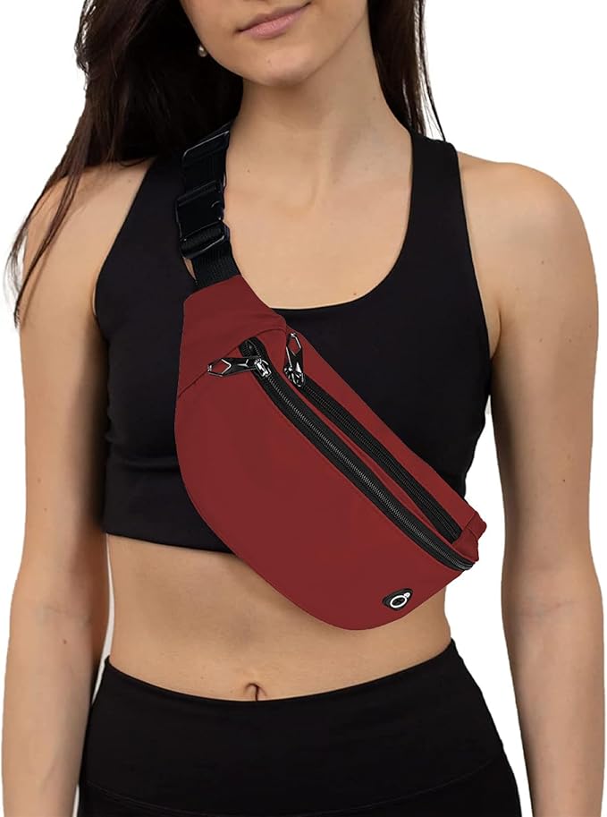 Fanny Pack for Men Women, Waterproof Sports Waist Bag Pack, Belt Bag for Travel Hiking Running