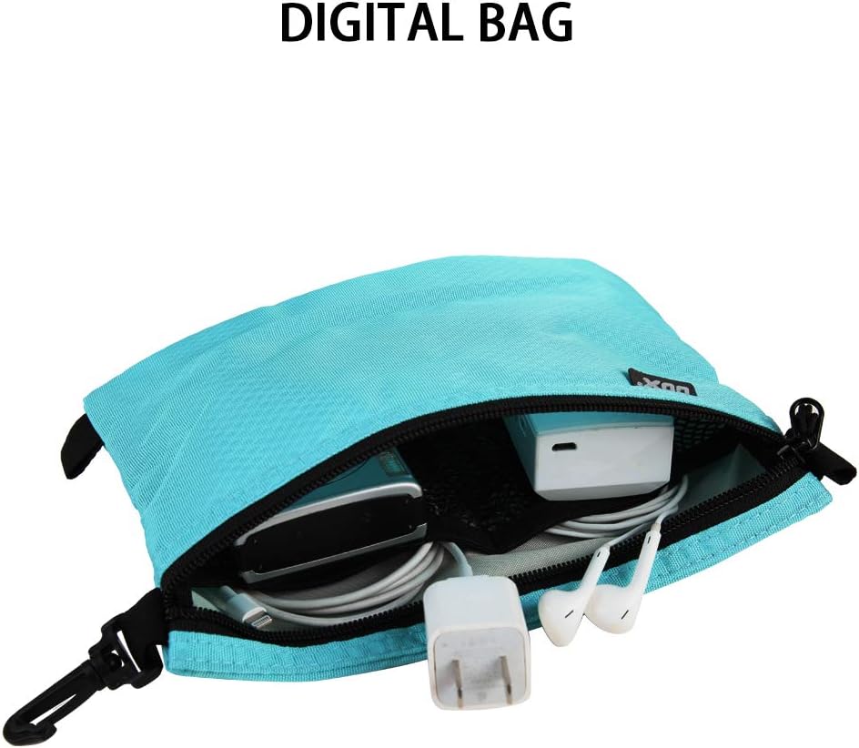 gox Small Toiletry Bag for Men Bulk Cosmetic Bag Dopp Kit Carry On Zipper Pouch Organization Nylon Small Packing Sack Waterproof