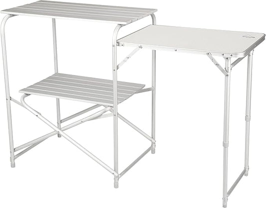 Camping Roll Top Kitchen Made from Weather-Resistant Aluminum (by Caddis Sports)