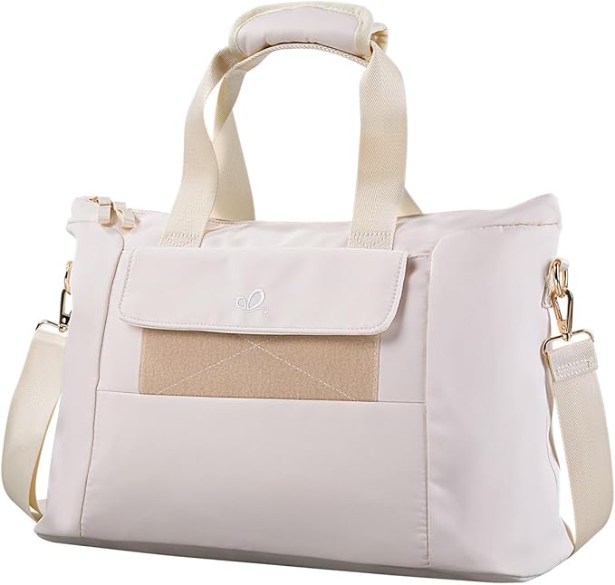 WATERFLY Women's Gym Tote Bag: Lightweight Waterproof Duffel Bag with Compartment Pockets for Woman Carry-on Weekender Overnight Airplane Sports Travel Gym Exercise Duffle Bags