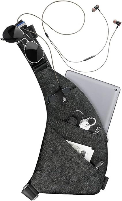 Sling Crossbody Bags Trendy Travel Anti Theft Safe Purse Bags for Women Men Waterproof